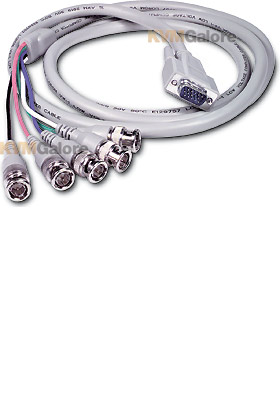 Premium HD15M to 5-BNC Male Video Cable, 6-feet