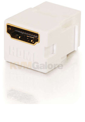 Snap-In HDMI Keystone Insert Module, White