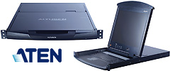 LCD Consoles w/ 2-User PS/2 KVM Switches