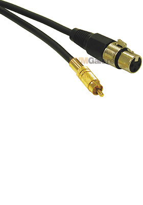 Pro-Audio Cable XLR Female to RCA Male, 1.5-feet