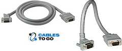 Angled-Connector Premium Shielded SXGA Cables