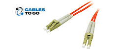 LC/LC Duplex 62.5/125 Multimode Fiber Patch Cables w/Clips