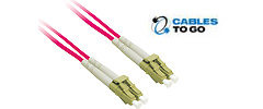LC/LC Plenum 9/125 Duplex Single-Mode Fiber Patch Cables