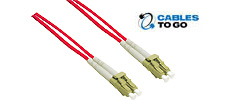 LC/LC Plenum Duplex 62.5/125 Multimode Fiber Patch Cables