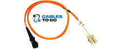 LC/MTRJ Duplex 62.5/125 Multimode Fiber Patch Cables w/Clips