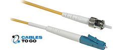 LC/ST LSZH Simplex 9/125 Single-Mode Fiber Patch Cables