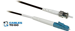 LC/ST Plenum 9/125 Simplex Single-Mode Fiber Patch Cables
