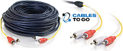 Plenum RCA Stereo Audio Cables - Low Profile