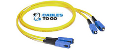 SC/SC Duplex 9/125 Single-Mode Fiber Patch Cables