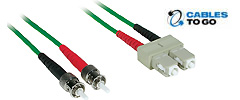 SC/ST Duplex 62.5/125 Multimode Fiber Patch Cables