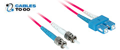 ST/SC Duplex 50/125 Multimode Fiber Patch Cables