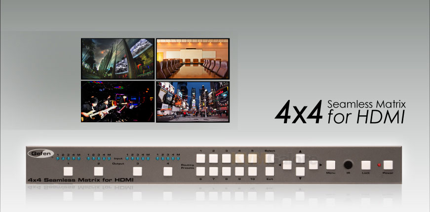 4x4 Seamless Matrix for HDMI