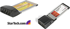 Firewire CardBus & ExpressCard Adapter Cards
