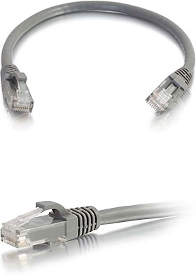 CAT-6a UTP Ethernet Network Patch Cable, 50 Feet - Gray