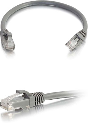 CAT-6a UTP Ethernet Network Patch Cable, 35 Feet - Gray