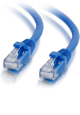 CAT-6a UTP Ethernet Network Patch Cable, 30 Feet - Blue