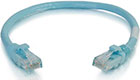 CAT-6a UTP Ethernet Network Patch Cable, 1 Foot - Aqua