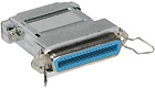 Centronics 36 Female to DB25 Female Parallel Printer Adapter Centronics 36 Female to DB25 Female Parallel Printer Adapter