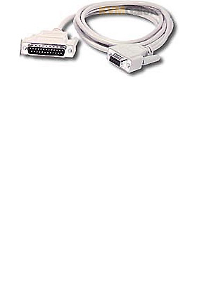 DB9F to DB25M Serial Adapter Cable, 1-foot DB9F to DB25M Serial Adapter Cable, 1-foot