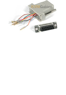 RJ45 to DB15 Female Modular Adapter - Gray