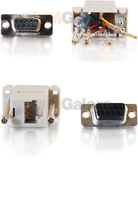 RJ45 to DB9 Male Modular Adapter - Gray RJ45 to DB9 Male Modular Adapter - Gray