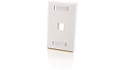 Multimedia Keystone Wall Plate - White, 1-Port