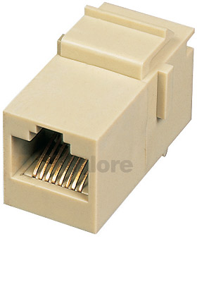 RJ45 (8P8C) Coupler Keystone Insert Module - White RJ45 (8P8C) Coupler Keystone Insert Module - White