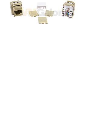 CAT-5e RJ45 Keystone Insert Jack, Ivory CAT-5e RJ45 Keystone Insert Jack, Ivory