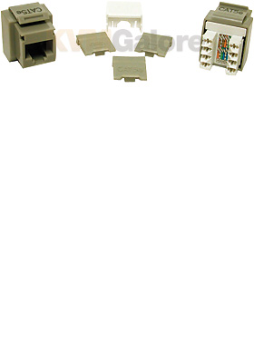 CAT-5e RJ45 Keystone Insert Jack, Gray CAT-5e RJ45 Keystone Insert Jack, Gray