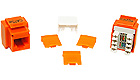 CAT-5e RJ45 Keystone Insert Jack, Orange