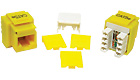 CAT-5e RJ45 Keystone Insert Jack, Yellow