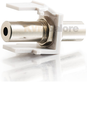 Snap-In 3.5mm Stereo F/F Keystone Insert Module, White Snap-In 3.5mm Stereo F/F Keystone Insert Module, White