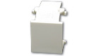 Snap-In Blank Keystone Insert Module, White