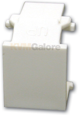 Snap-In Blank Keystone Insert Module, White