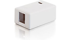 Keystone-Jack Surface-Mount Box, 1-Port, White