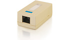 CAT-5e Surface-Mount Box, 1-Port, Ivory