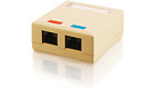 CAT-5e Surface-Mount Box, 2-Ports, Ivory