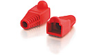 RJ45 Snagless Boot Cover (5.5mm OD) - Red, 50-Pack