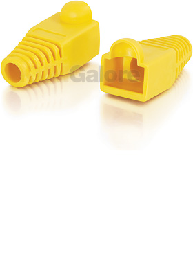 RJ45 Snagless Boot Cover (6.0mm OD) - Yellow, 50-Pack