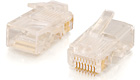 RJ45 CAT-5 8x8 Modular Plug for Round Stranded Cable, 100-Pack