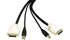 DVI Dual-Link/USB 2.0 KVM Cable, 6-feet