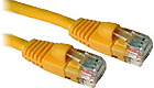 Cat5e 350MHz Snagless Patch Cable Yellow, 1-foot