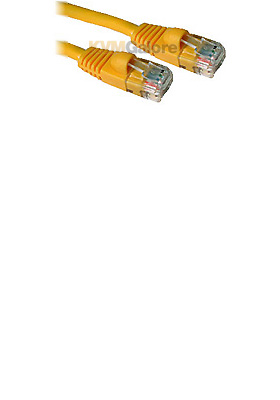 Cat5e 350MHz Snagless Patch Cable Yellow, 10-feet Cat5e 350MHz Snagless Patch Cable Yellow, 10-feet