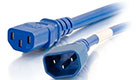 14 AWG Computer Power Extension Cord - Blue, 1 Foot