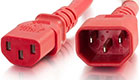 14 AWG Computer Power Extension Cord - Red, 3 Feet