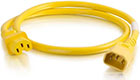 14 AWG Computer Power Extension Cord - Yellow, 10 Feet