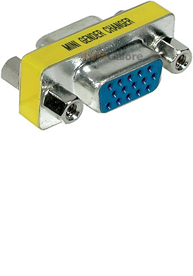 HD15 VGA F/F Mini Gender Changer (Coupler)