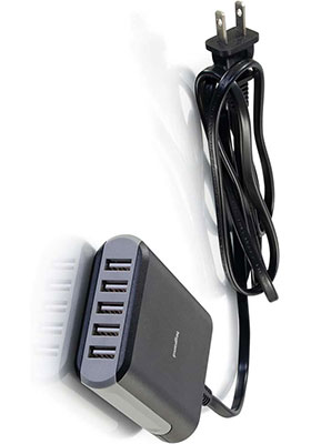 5-Port USB Wall Charger, USB-A 5-Port USB Wall Charger, USB-A