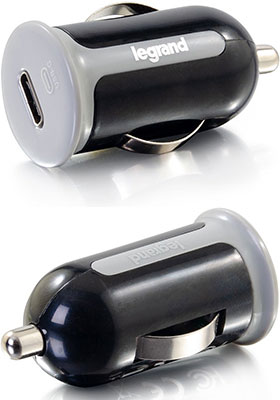 1-Port USB-C Car Charger, 3A Output
