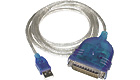 USB to DB25 Serial Adapter Cable, 6-feet
